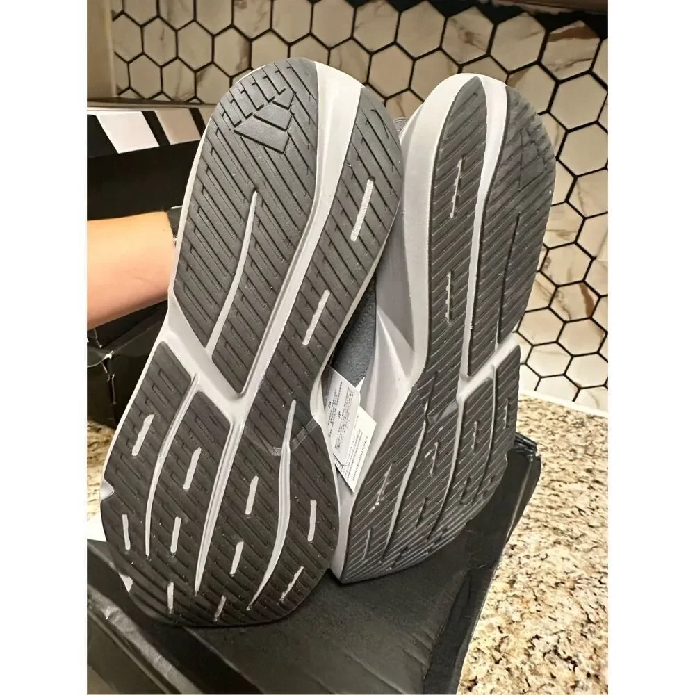 Mens Adidas Lightblaze Gray and Black Tennis Shoes Size 9.5 New